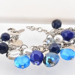 White House Black Market Blue Beaded Bracelet
